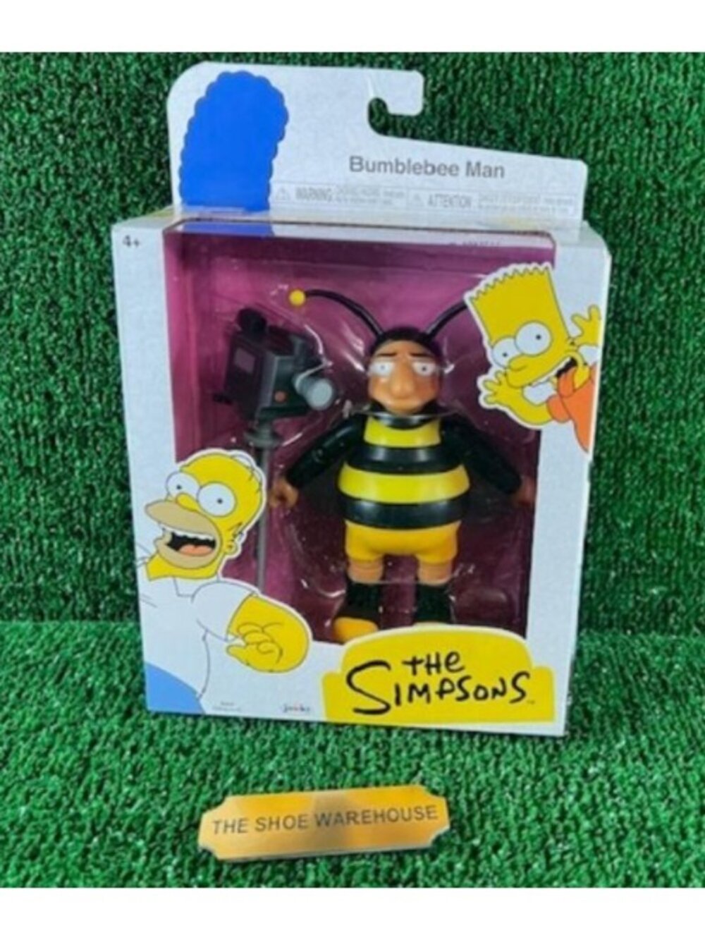 The Simpsons Bumblebee Man & Video Camera 5" Action Figure Wave 4 Jakks Pacific